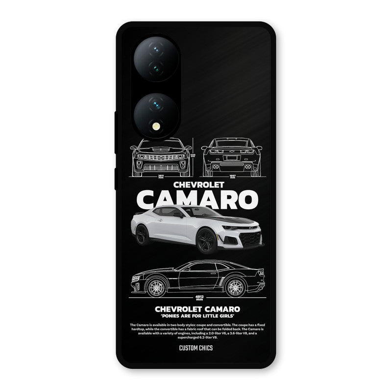 Grey Camaro Vivo Y100 Mobile Back Cover - Car&Bike PrintShield Case