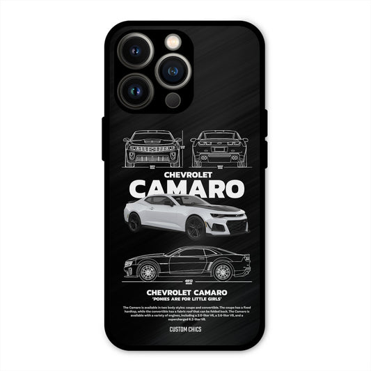 Grey Camaro iPhone 13 Pro Mobile Back Cover - Car&Bike PrintShield Case