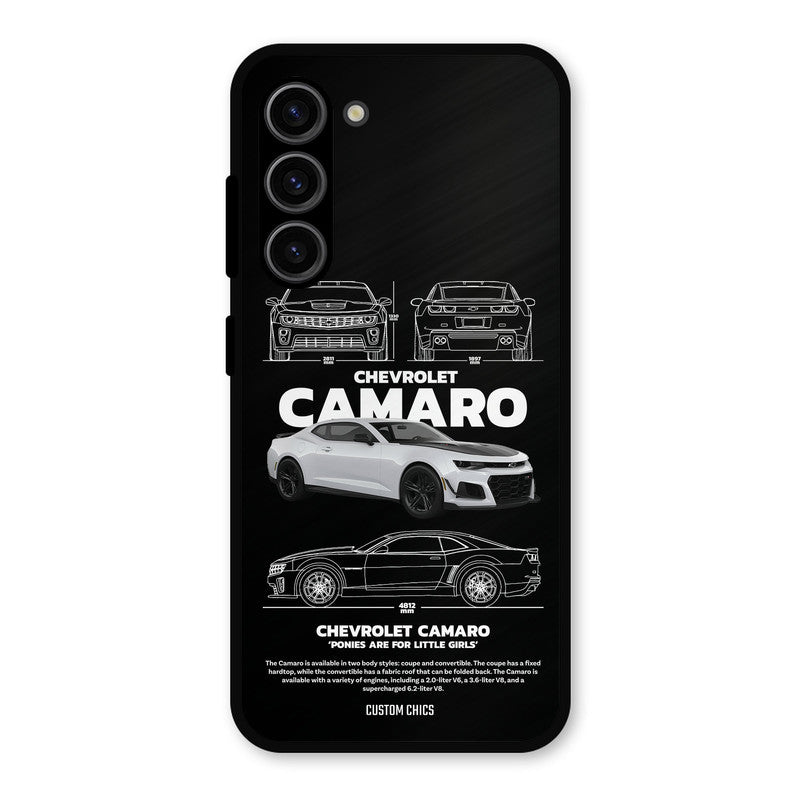 Grey Camaro Samsung Galaxy S23 Mobile Back Cover - Car&Bike PrintShield Case