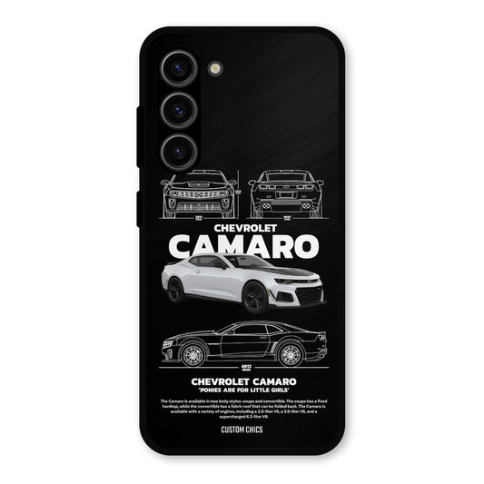 Grey Camaro Samsung Galaxy S23 Mobile Back Cover - Car&Bike PrintShield Case