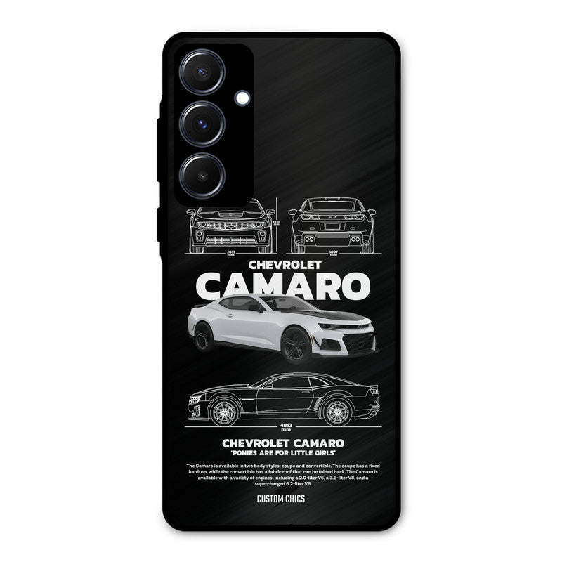 Grey Camaro Samsung Galaxy A55 5G Mobile Back Cover - Car&Bike PrintShield Case