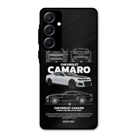Grey Camaro Samsung Galaxy A55 5G Mobile Back Cover - Car&Bike PrintShield Case