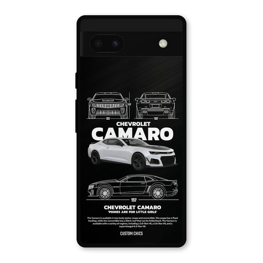 Grey Camaro Google Pixel 6a Mobile Back Cover - Car&Bike PrintShield Case
