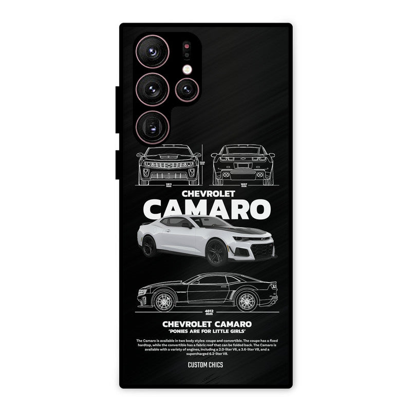 Grey Camaro Samsung Galaxy S22 Ultra Mobile Back Cover - Car&Bike PrintShield Case