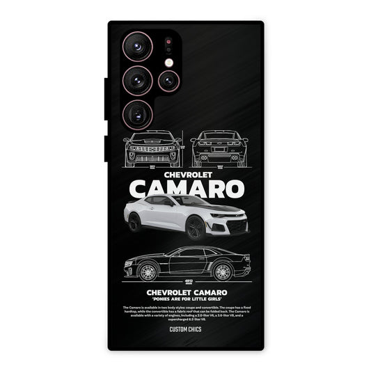Grey Camaro Samsung Galaxy S22 Ultra Mobile Back Cover - Car&Bike PrintShield Case