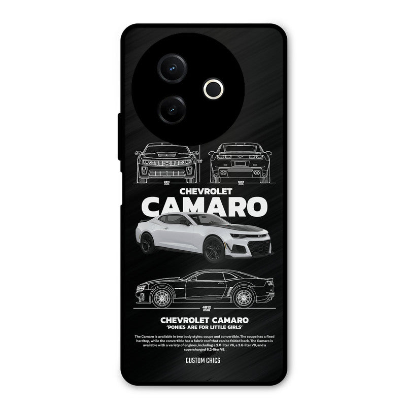 Grey Camaro Vivo Y39 Mobile Back Cover - Car&Bike PrintShield Case