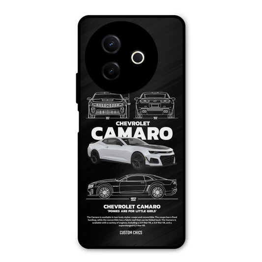 Grey Camaro Vivo Y39 Mobile Back Cover - Car&Bike PrintShield Case