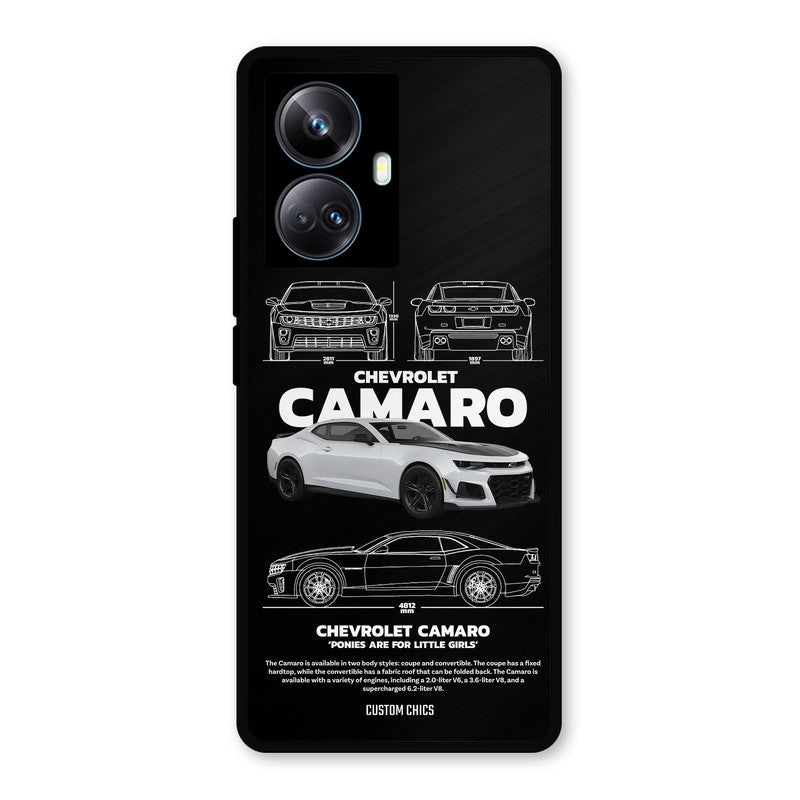 Grey Camaro Realme 10 Pro Plus Mobile Back Cover - Car&Bike PrintShield Case