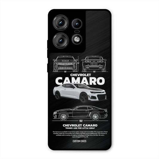Grey Camaro Motorola Edge 50 Pro Mobile Back Cover - Car&Bike PrintShield Case
