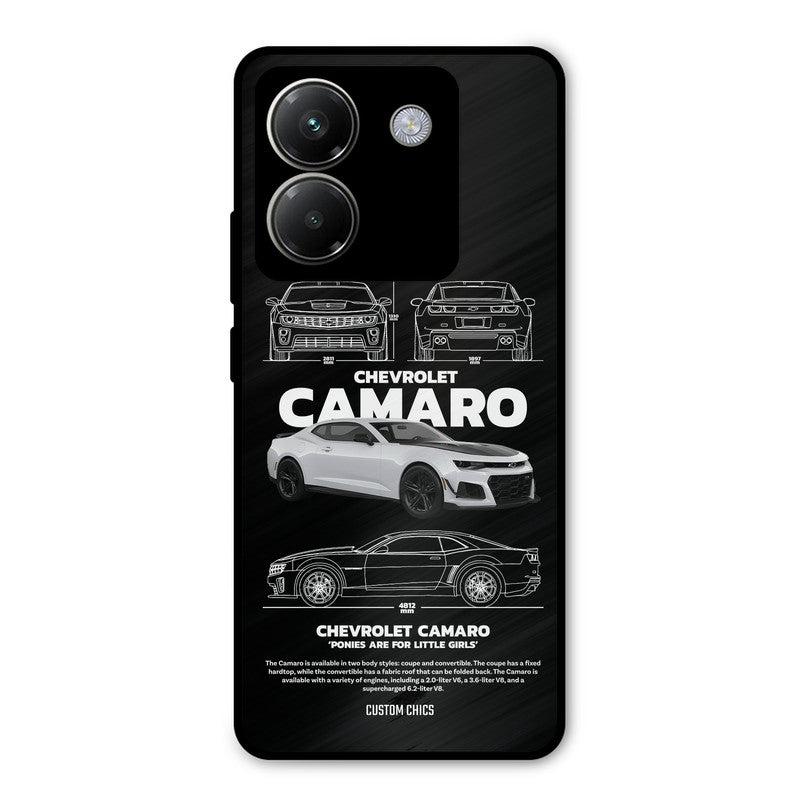 Grey Camaro Poco M7 Pro Mobile Back Cover - Car&Bike PrintShield Case