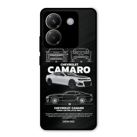 Grey Camaro Poco M7 Pro Mobile Back Cover - Car&Bike PrintShield Case