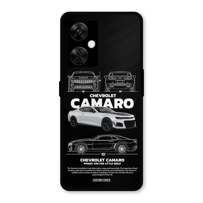 Grey Camaro OnePlus Nord CE 3 Lite Mobile Back Cover - Car&Bike PrintShield Case
