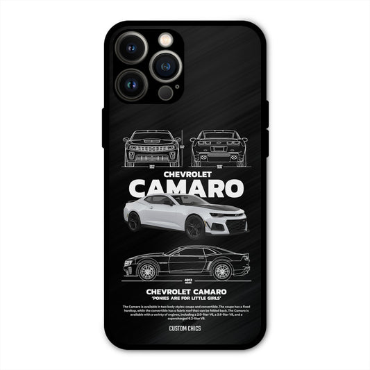 Grey Camaro iPhone 13 Pro Max Mobile Back Cover - Car&Bike PrintShield Case