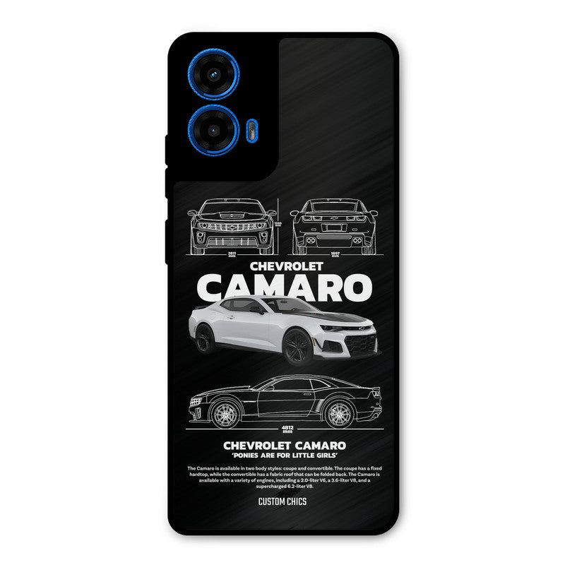 Grey Camaro Moto G45 Mobile Back Cover - Car&Bike PrintShield Case