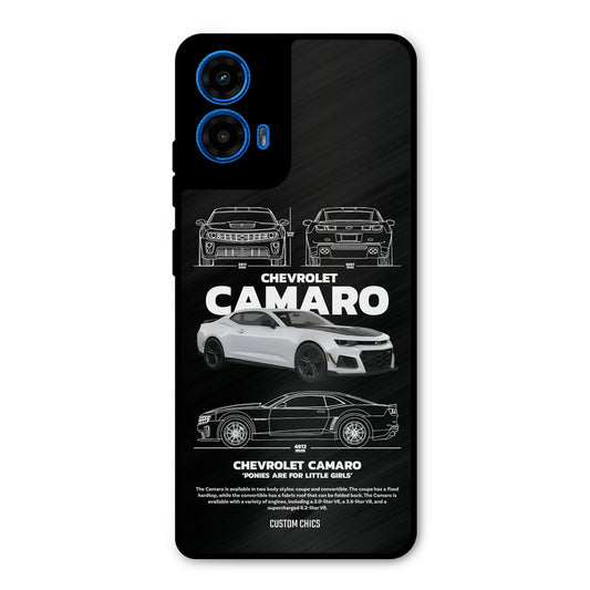 Grey Camaro Moto G45 Mobile Back Cover - Car&Bike PrintShield Case