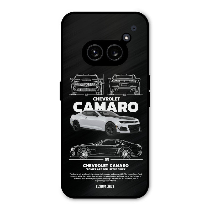 Grey Camaro Nothing Phone 2a Mobile Back Cover - Car&Bike PrintShield Case