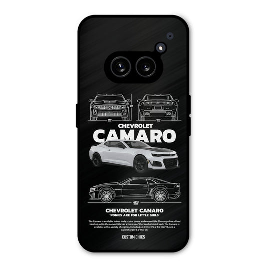 Grey Camaro Nothing Phone 2a Mobile Back Cover - Car&Bike PrintShield Case