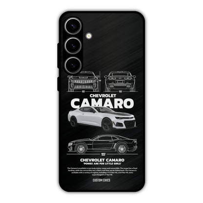 Grey Camaro Samsung Galaxy S24 Plus Mobile Back Cover - Car&Bike PrintShield Case
