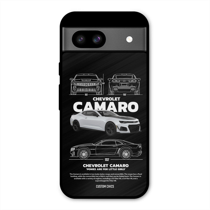 Grey Camaro Google Pixel 8a Mobile Back Cover - Car&Bike PrintShield Case