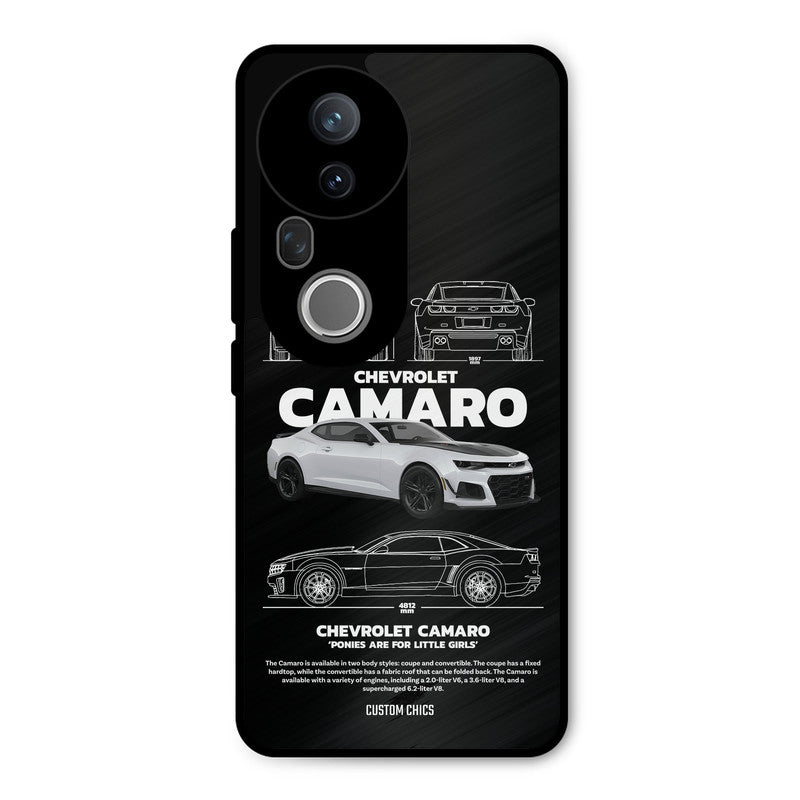 Grey Camaro Vivo T4 Ultra Mobile Back Cover - Car&Bike PrintShield Case