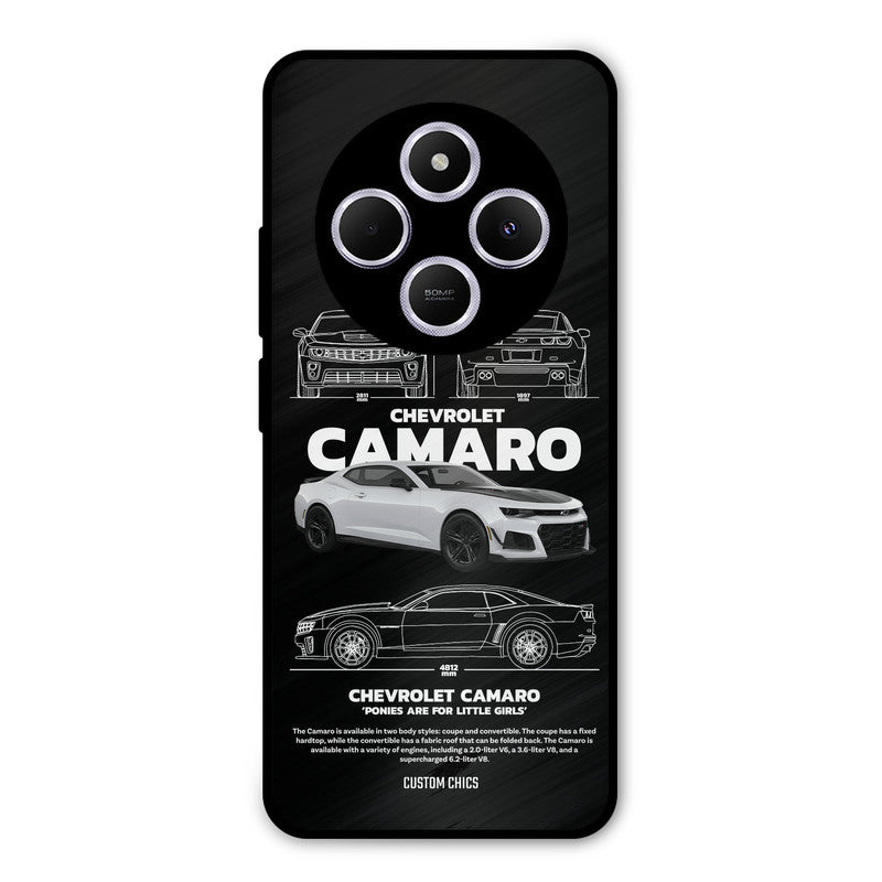 Grey Camaro Poco C75 Mobile Back Cover - Car&Bike PrintShield Case