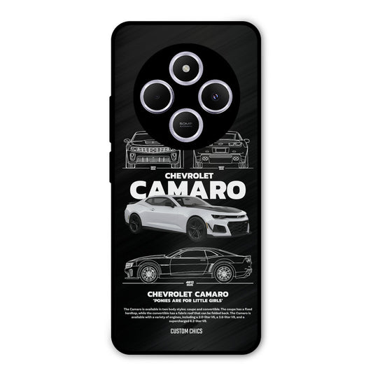 Grey Camaro Poco C75 Mobile Back Cover - Car&Bike PrintShield Case