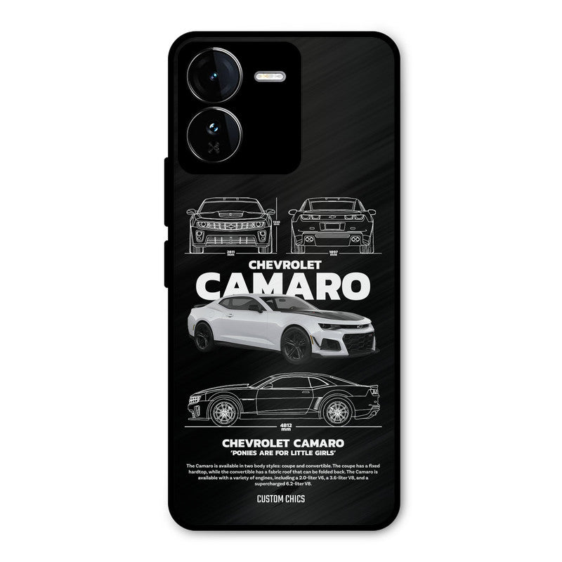 Grey Camaro iQOO Z9 Mobile Back Cover - Car&Bike PrintShield Case