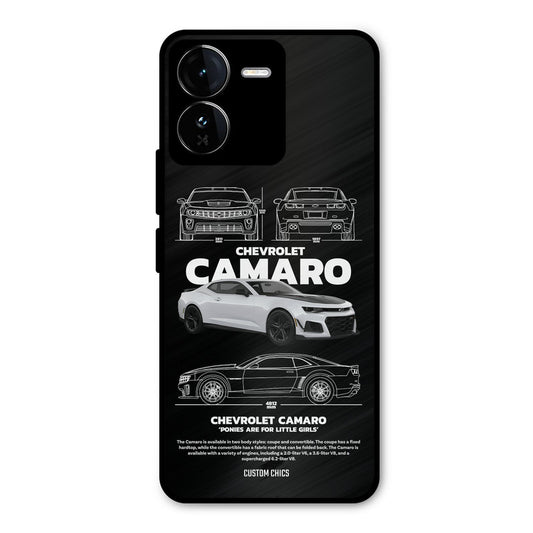 Grey Camaro iQOO Z9 Mobile Back Cover - Car&Bike PrintShield Case