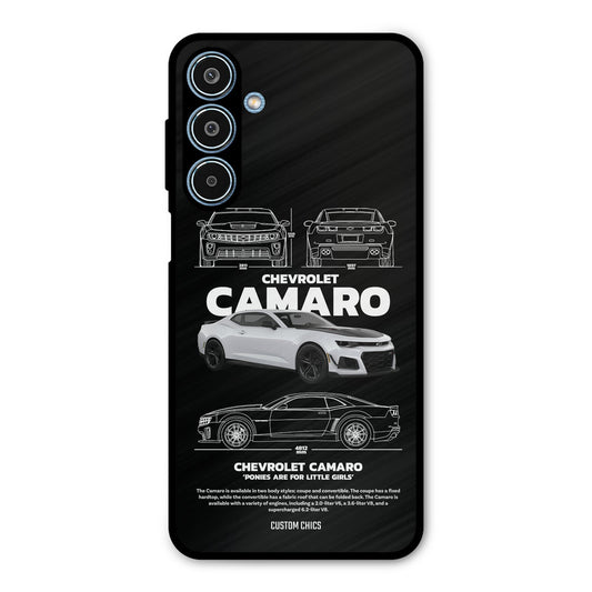 Grey Camaro Samsung Galaxy M35 5G Mobile Back Cover - Car&Bike PrintShield Case