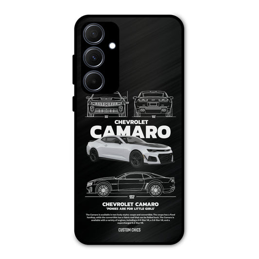 Grey Camaro Samsung Galaxy A35 5G Mobile Back Cover - Car&Bike PrintShield Case