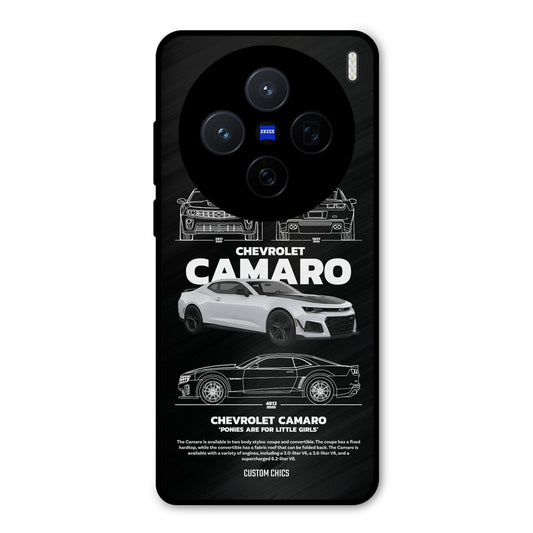 Grey Camaro Vivo X200 Mobile Back Cover - Car&Bike PrintShield Case