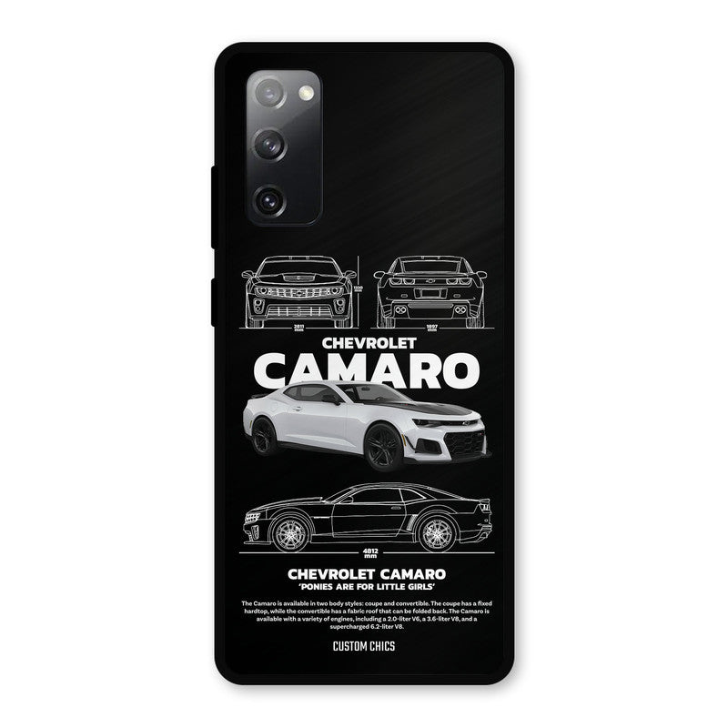 Grey Camaro Samsung Galaxy S20 FE 5G Mobile Back Cover - Car&Bike PrintShield Case