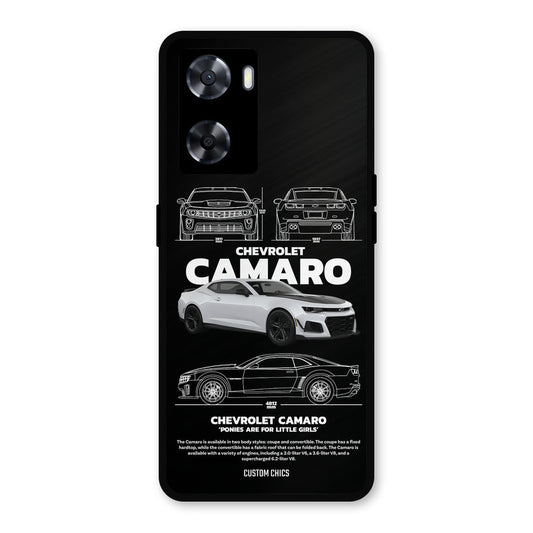 Grey Camaro Oppo A57 2022 Mobile Back Cover - Car&Bike PrintShield Case