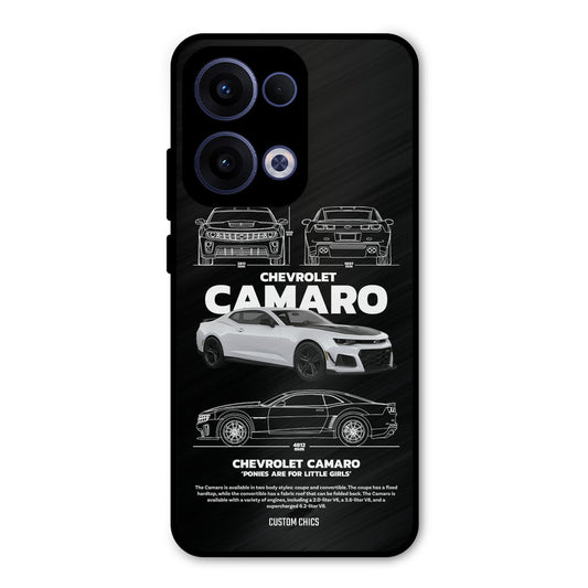 Grey Camaro Oppo Reno 13 5G Mobile Back Cover - Car&Bike PrintShield Case
