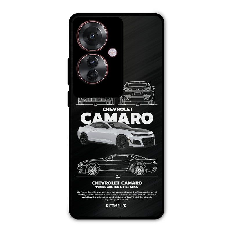 Grey Camaro Oppo F25 Pro Mobile Back Cover - Car&Bike PrintShield Case