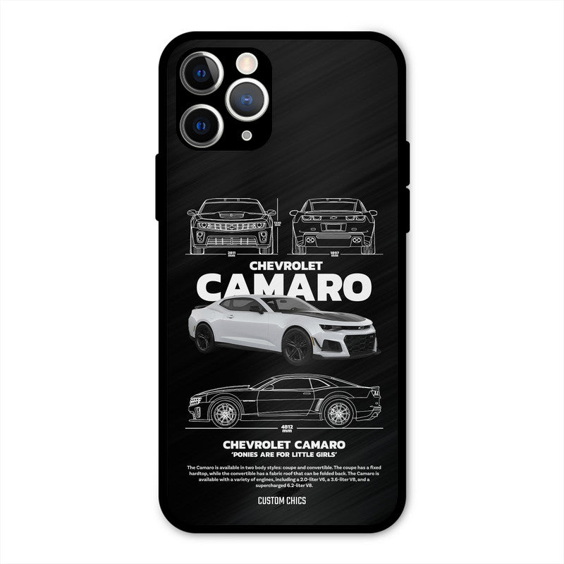 Grey Camaro iPhone 11 Pro Mobile Back Cover - Car&Bike PrintShield Case
