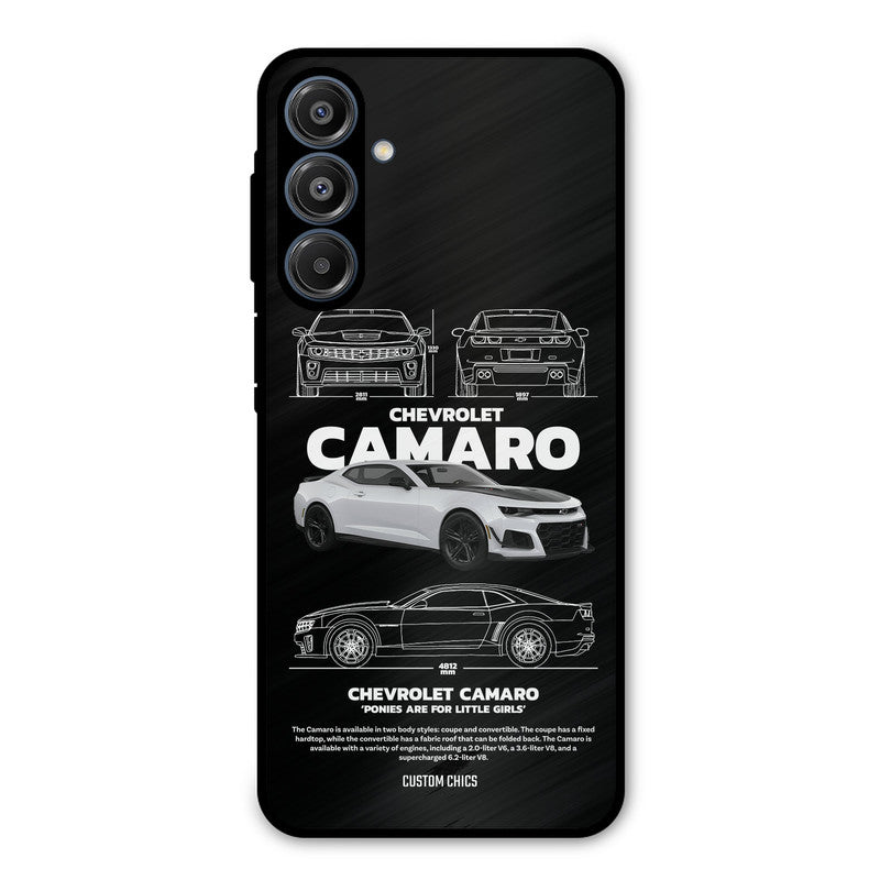 Grey Camaro Samsung Galaxy A16 5G Mobile Back Cover - Car&Bike PrintShield Case