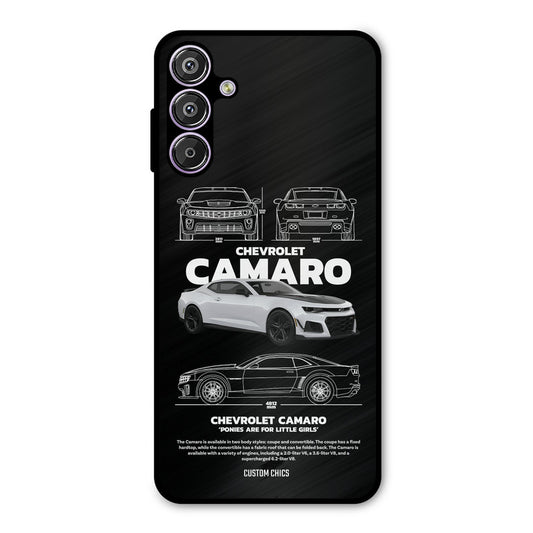 Grey Camaro Samsung Galaxy M15 Mobile Back Cover - Car&Bike PrintShield Case