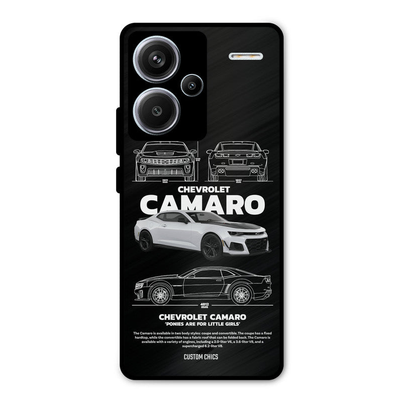 Grey Camaro Redmi Note 13 Pro Plus Mobile Back Cover - Car&Bike PrintShield Case