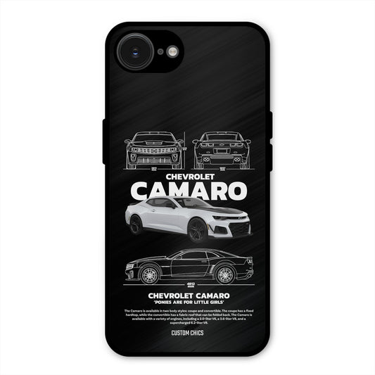 Grey Camaro iPhone 16e Mobile Back Cover - Car&Bike PrintShield Case