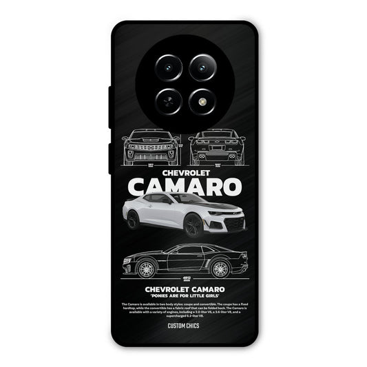 Grey Camaro Realme Narzo N65 Mobile Back Cover - Car&Bike PrintShield Case