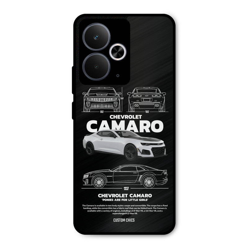 Grey Camaro Realme 14T Mobile Back Cover - Car&Bike PrintShield Case