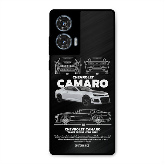 Grey Camaro Motorola Edge 50 Fusion Mobile Back Cover - Car&Bike PrintShield Case