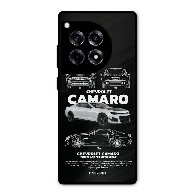 Grey Camaro OnePlus 12R Mobile Back Cover - Car&Bike PrintShield Case