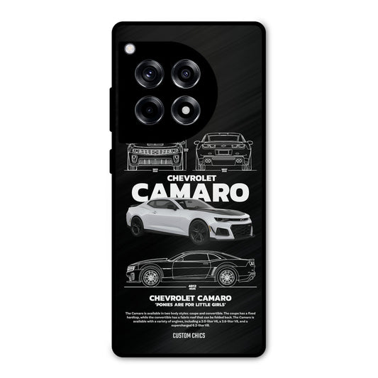 Grey Camaro OnePlus 12R Mobile Back Cover - Car&Bike PrintShield Case