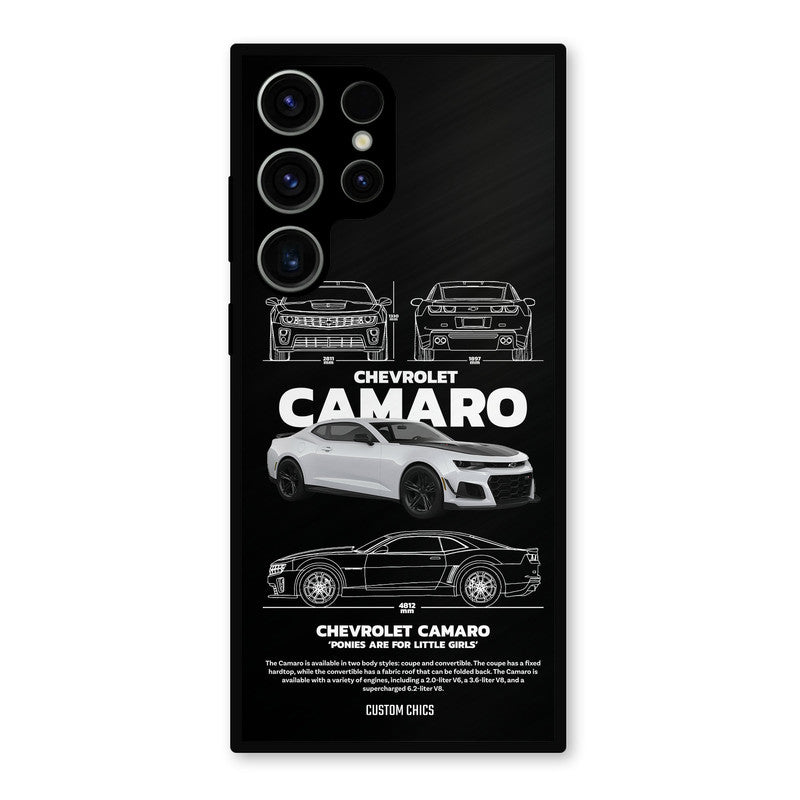 Grey Camaro Samsung Galaxy S23 Ultra Mobile Back Cover - Car&Bike PrintShield Case