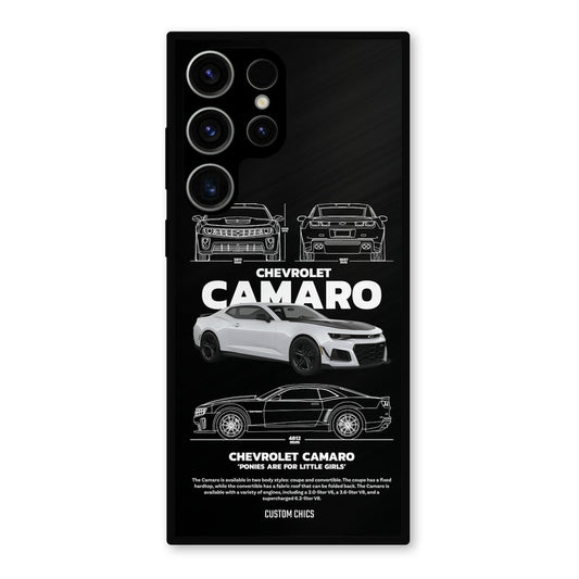Grey Camaro Samsung Galaxy S23 Ultra Mobile Back Cover - Car&Bike PrintShield Case
