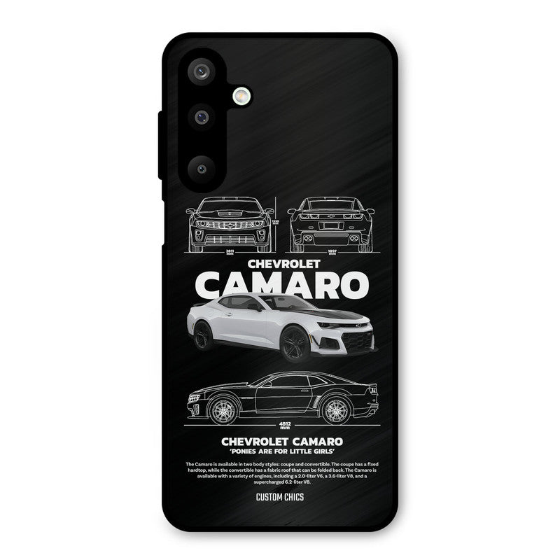 Grey Camaro Samsung Galaxy M16 Mobile Back Cover - Car&Bike PrintShield Case