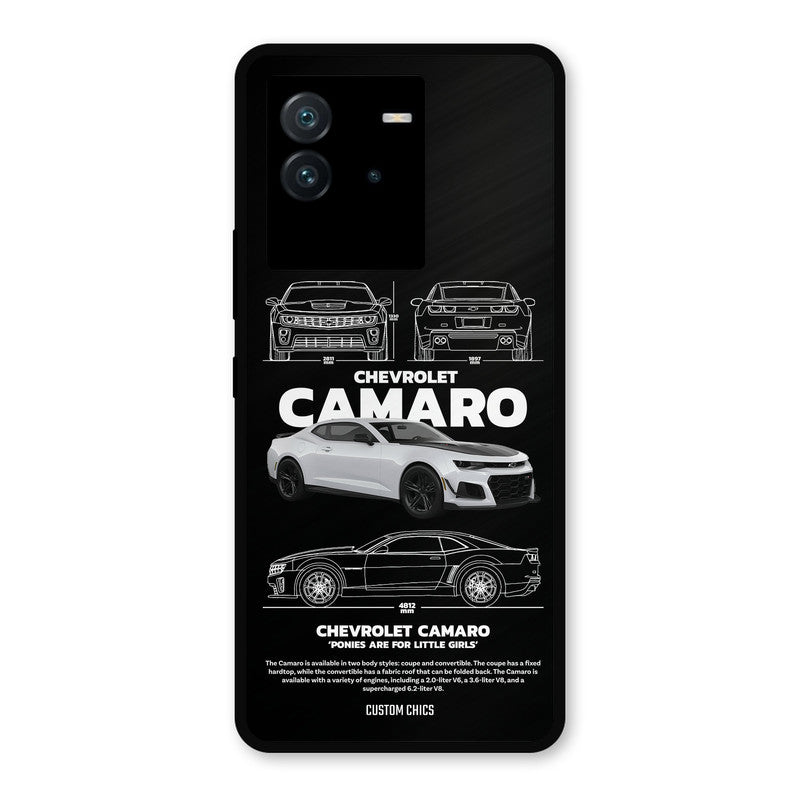 Grey Camaro iQoo Neo 6 Mobile Back Cover - Car&Bike PrintShield Case
