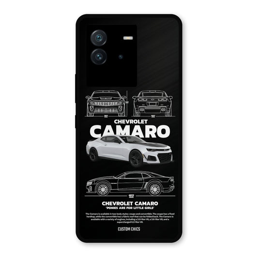 Grey Camaro iQoo Neo 6 Mobile Back Cover - Car&Bike PrintShield Case